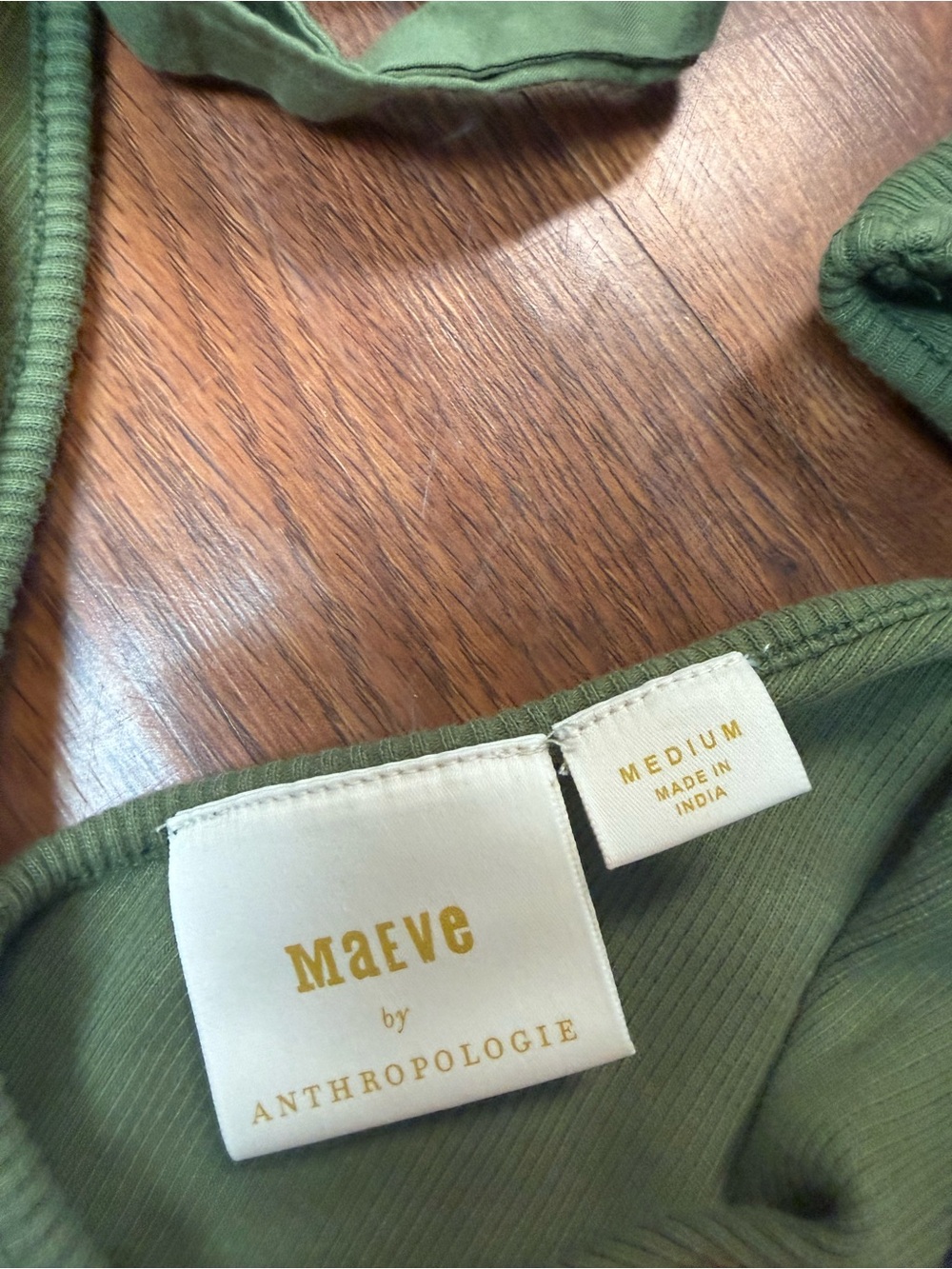 Anthropologie Olive Tie-Strap V-Neck Tank - Picture 3 of 4